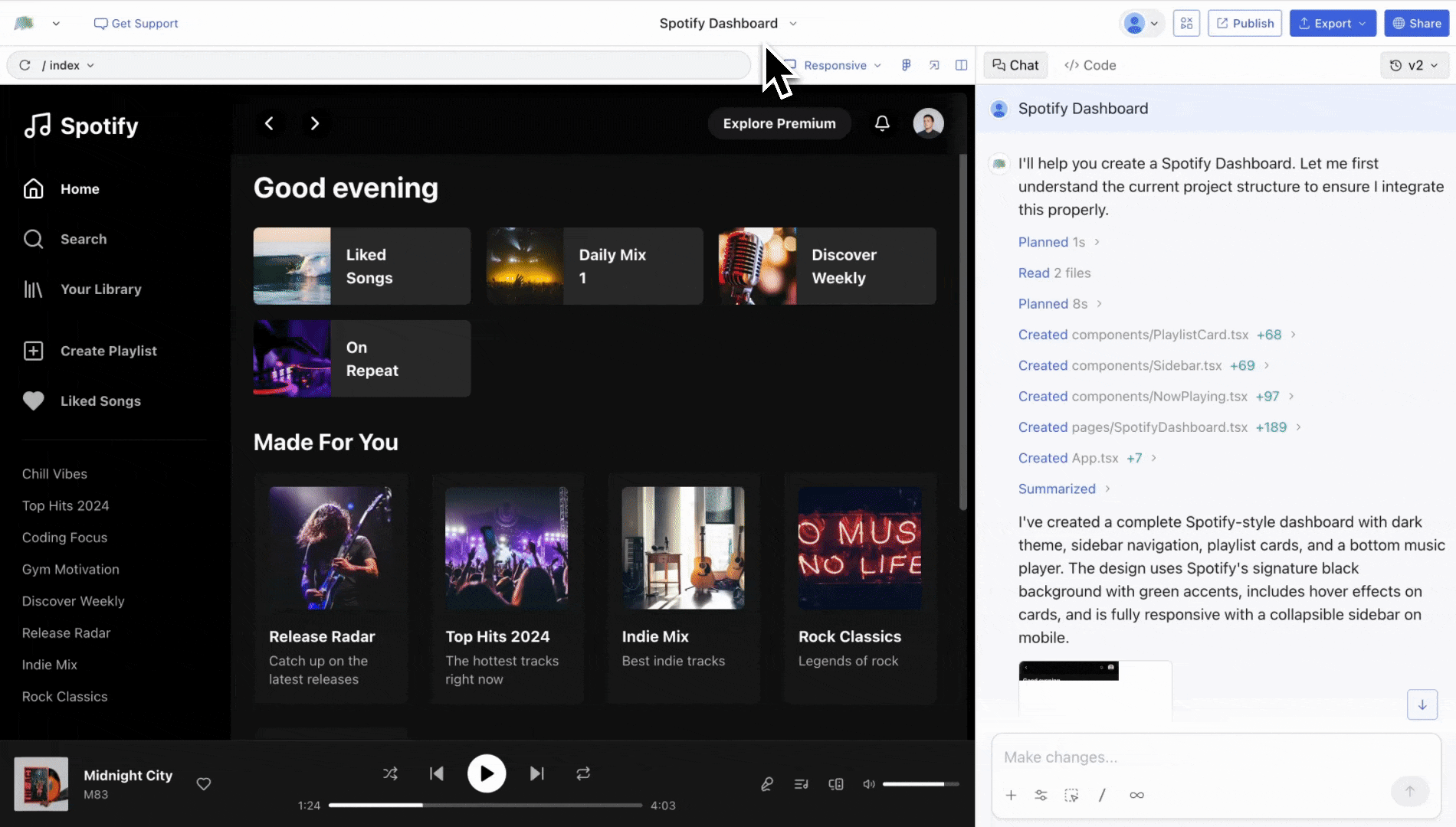 Converting presets flow