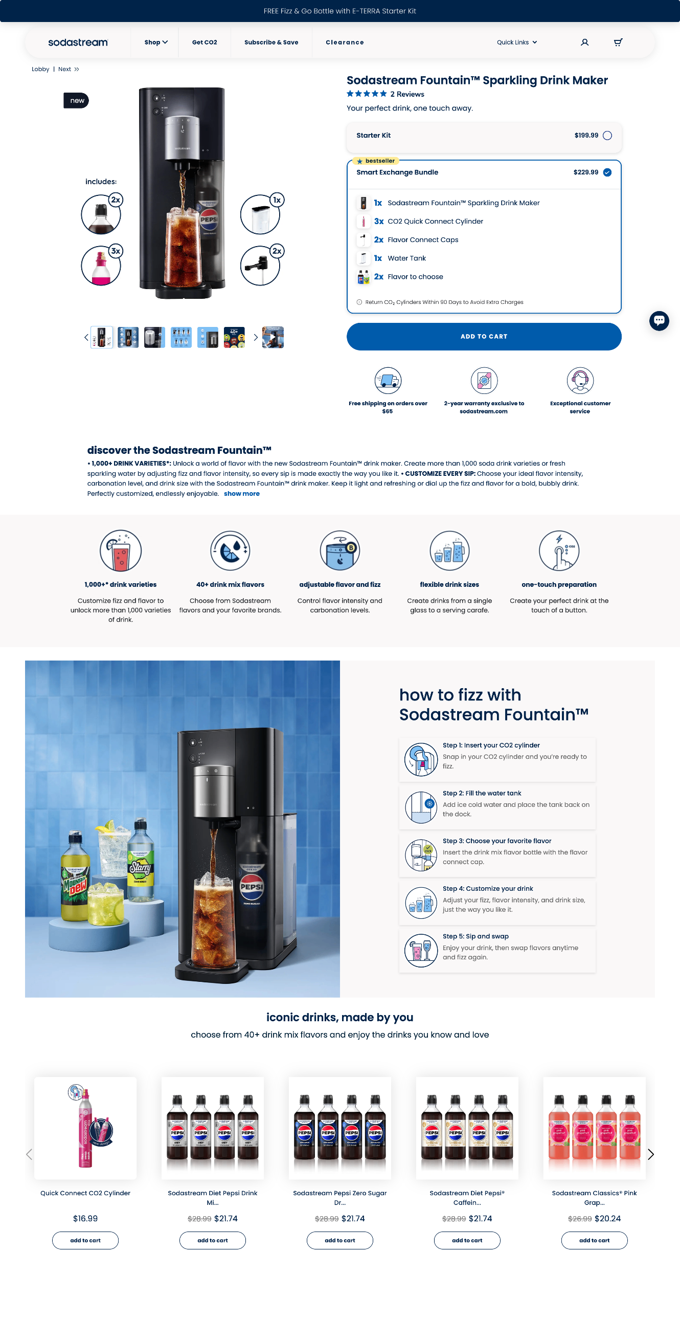 sodastream — Sodastream Fountain™ Sparkling Drink Maker