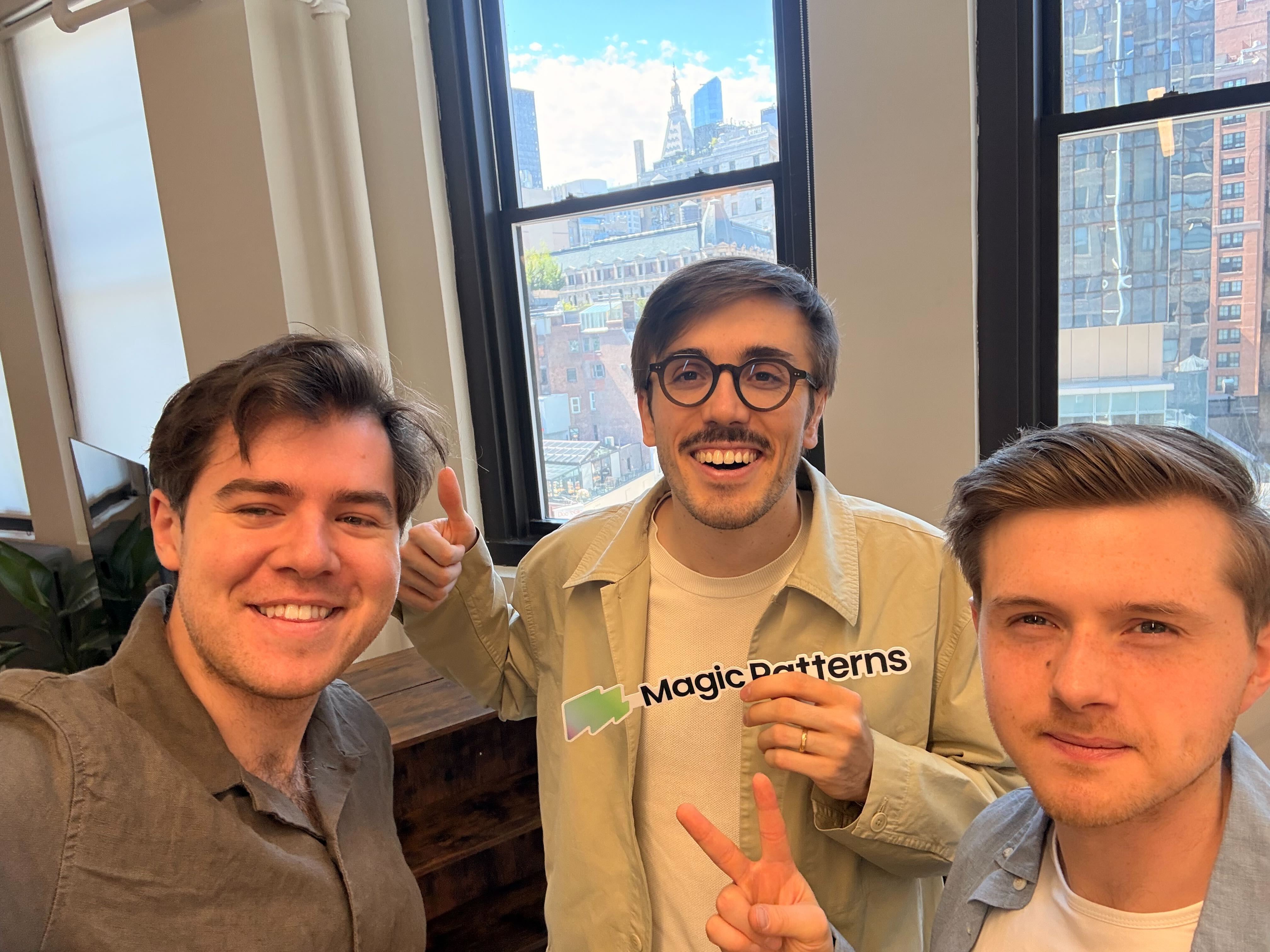 The Taxwire team and the Magic Patterns team in NYC