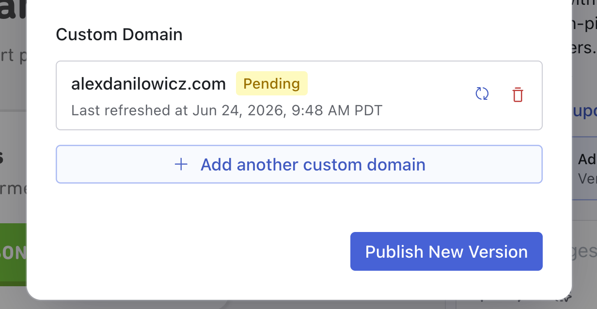 Multiple domains