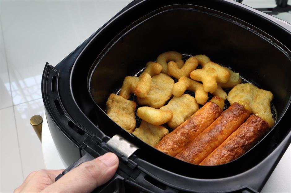 Nuggets dorados en freidora de aire