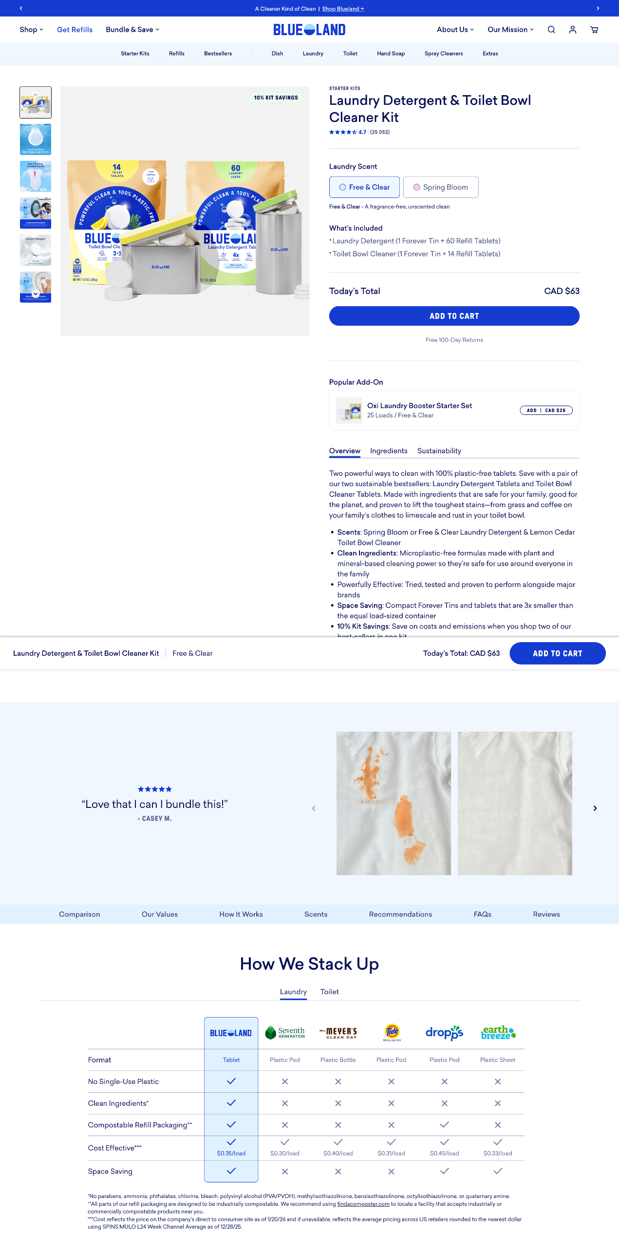 Blueland — Laundry Detergent & Toilet Bowl Cleaner Kit