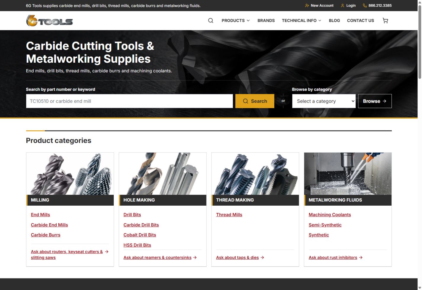 Homepage of the 6G Tools website built by WebsiteForge