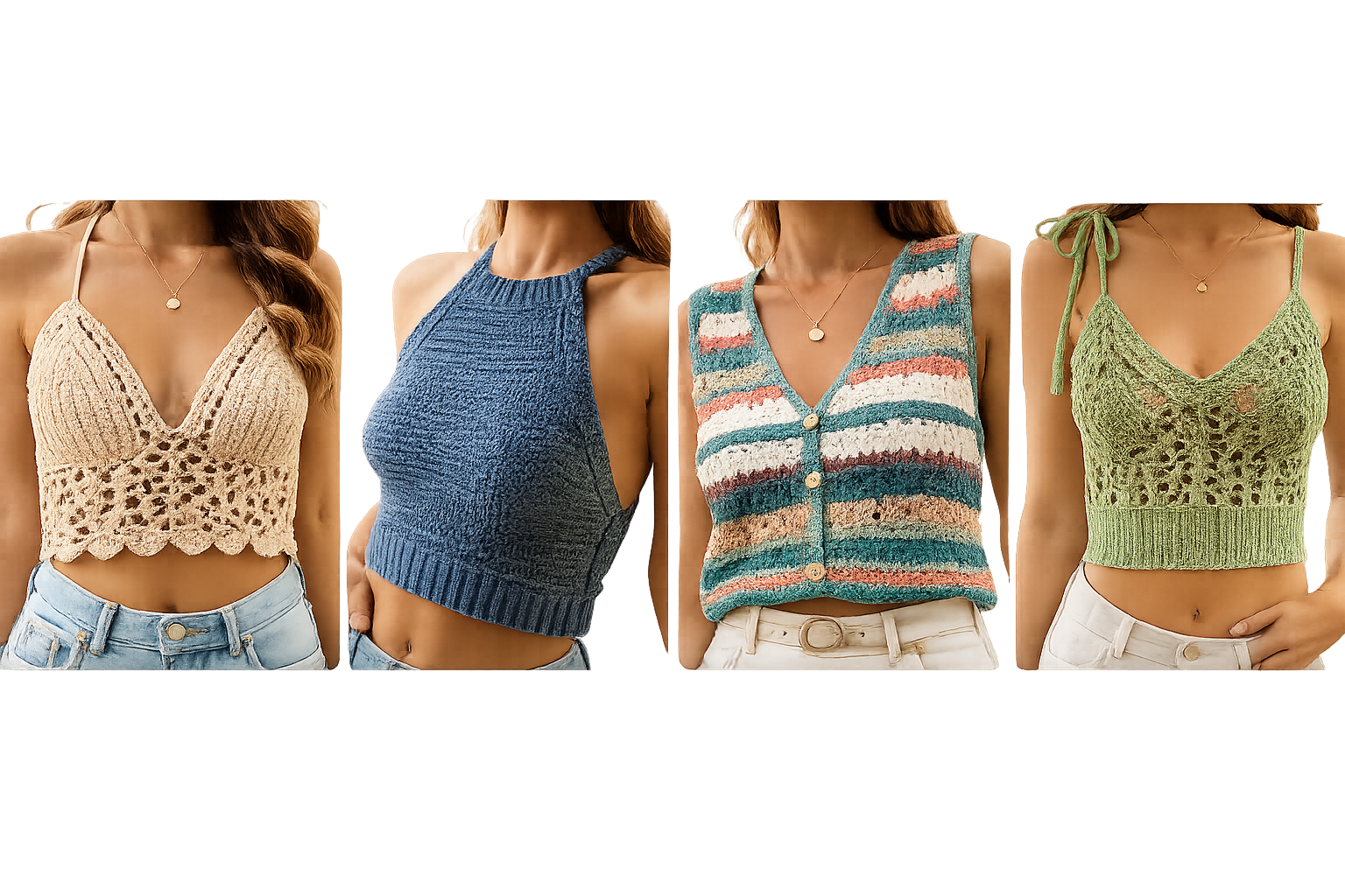 Tops y blusas crochet