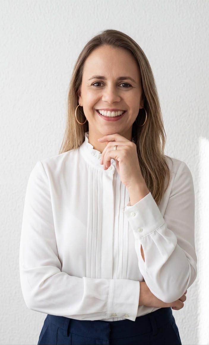 Retrato de Amabda Maria, psicóloga clínica e neuropsicóloga