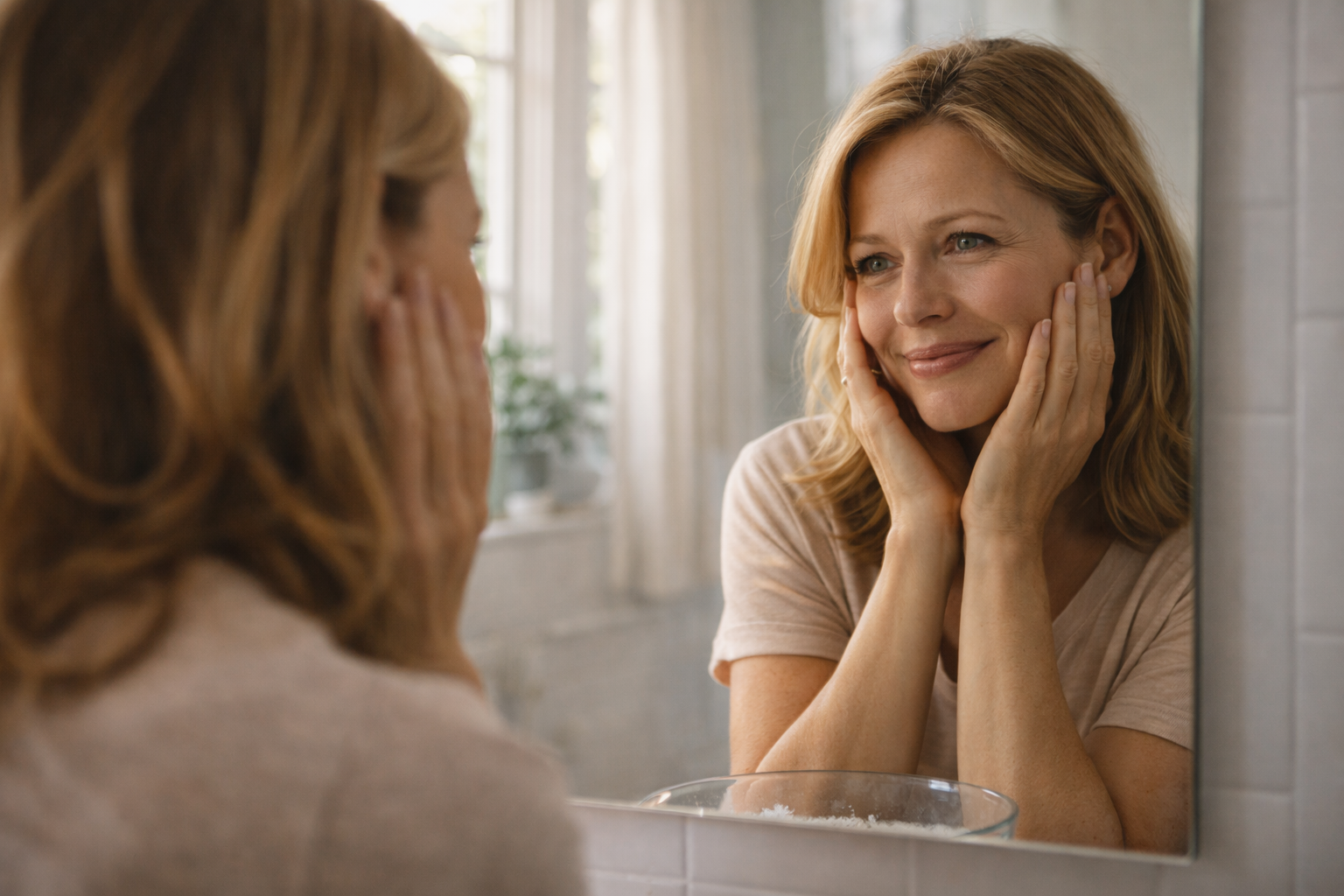 Diskretes Pflaster am Oberarm